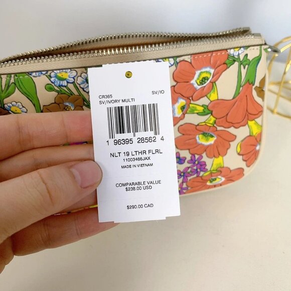 COACH CR365 NOLITA 19 WITH FLORAL PRINT IN IVORY MULTI - Picture 9 of 9